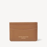 Slim Credit Card Holder Caramel Soft Saffiano