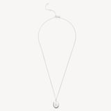 Oval Pearl Locket Necklace Mother of Pearl & Sterling Silver 925