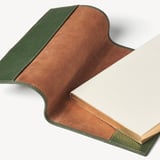 A5 Refillable Luxury Journal Racing Green Pebble with Soft Suede Lining