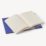 A5 Refillable Luxury Journal Cobalt Blue Pebble with Soft Suede Lining