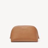 Classic Makeup Case Caramel Soft Saffiano