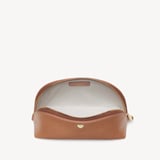 Classic Makeup Case Caramel Soft Saffiano