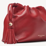 Soho Large Crossbody Pouch Ruby Red Nappa