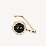 Aspinal Handbag Hook Deep Shine Black Croc