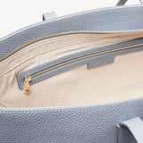 Zipped East West Tote with Bee & Flower Charm Sky Blue Pebble