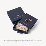 Gemstone Huggie Earrings Rhodolite Garnet & 18ct Gold Vermeil