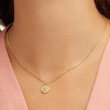 Taurus Zodiac Pendant Necklace Taurus in 18ct Gold Vermeil
