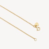 Round Locket Necklace Labradorite, White Topaz & 18ct Gold Vermeil