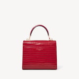 Midi Mayfair® Deep Shine Cherry Red Small Croc