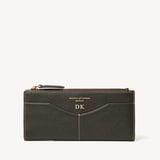 Large Hudson Wallet Forest Green Pebble