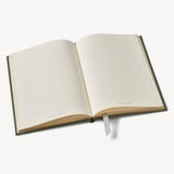 A5 Leather Bound Notebook Racing Green Pebble