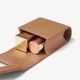 Duo Lipstick Case Caramel Soft Saffiano