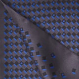 Pure Silk Tassel Scarf Navy Falling Shields