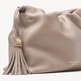 Soho Large Crossbody Pouch Moleskin Milled Pebble