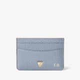 Slim Credit Card Holder Sky Blue Pebble