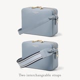 Camera Crossbody with Changeable Straps Sky Blue Pebble