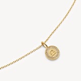 Libra Zodiac Pendant Necklace Libra in 18ct Gold Vermeil