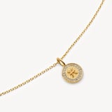 Pisces Zodiac Pendant Necklace Pisces in 18ct Gold Vermeil