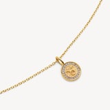 Taurus Zodiac Pendant Necklace Taurus in 18ct Gold Vermeil