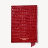 Passport Cover Deep Shine Cherry Red Small Croc
