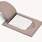 Hudson Luggage Tag Moleskin Milled Pebble