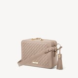 Camera Crossbody Moleskin Woven Leather