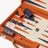 17-inch Backgammon Set Marmalade Pebble