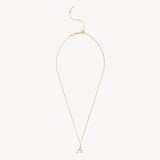 Diamond Initial A Necklace 0.114ct Diamond
