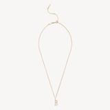 Diamond Initial B Necklace 0.136ct Diamond