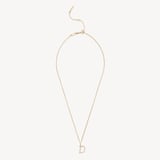 Diamond Initial D Necklace 0.148ct Diamond