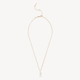 Diamond Initial E Necklace 0.113ct Diamond