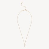 Diamond Initial F Necklace 0.113ct Diamond