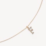 Diamond Initial F Necklace 0.113ct Diamond