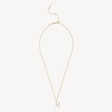 Diamond Initial H Necklace 0.126ct Diamond