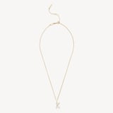 Diamond Initial K Necklace 0.138ct Diamond