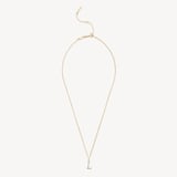 Diamond Initial L Necklace 0.076ct Diamond