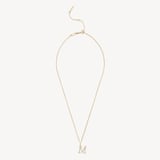 Diamond Initial M Necklace 0.207ct Diamond