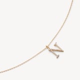 Diamond Initial N Necklace 0.207ct Diamond