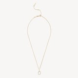 Diamond Initial O Necklace 0.126ct Diamond