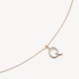 Diamond Initial Q Necklace 0.154ct Diamond