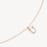 Diamond Initial U Necklace 0.107ct Diamond