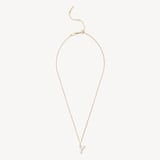 Diamond Initial Y Necklace 0.103ct Diamond