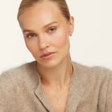 Diamond Initial L Necklace 0.076ct Diamond