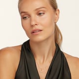 Diamond Initial O Necklace 0.126ct Diamond