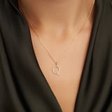 Diamond Initial Q Necklace 0.154ct Diamond