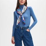 The Night Before Christmas Silk Scarf Multi-Coloured Pure Silk