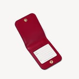Travel Luggage Tag Cherry Red Soft Saffiano