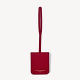 Travel Luggage Tag Cherry Red Soft Saffiano