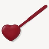 Puffy Heart Charm Cherry Red Soft Saffiano