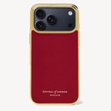 iPhone 17 Pro Max Case Cherry Red Soft Saffiano